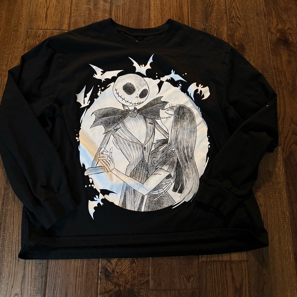 Disney The Nightmare Before Christmas Jack & Sally Long Sleeve T Shirt